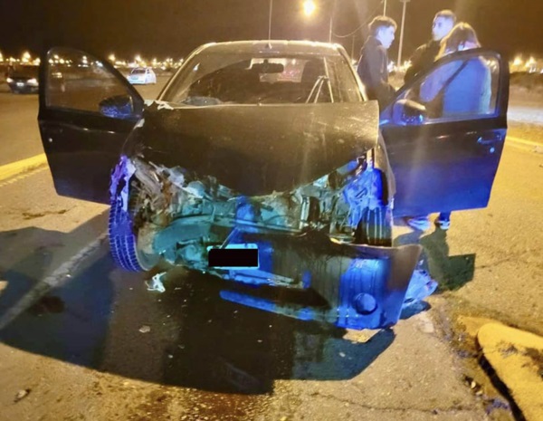El accidente se produjo el domingo pasado camino a Puerto Rawson.