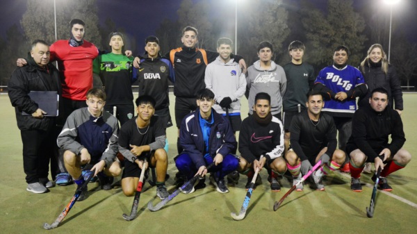 Seleccionado de hockey masculino. (Foto: Alberto Evans/Jornada).