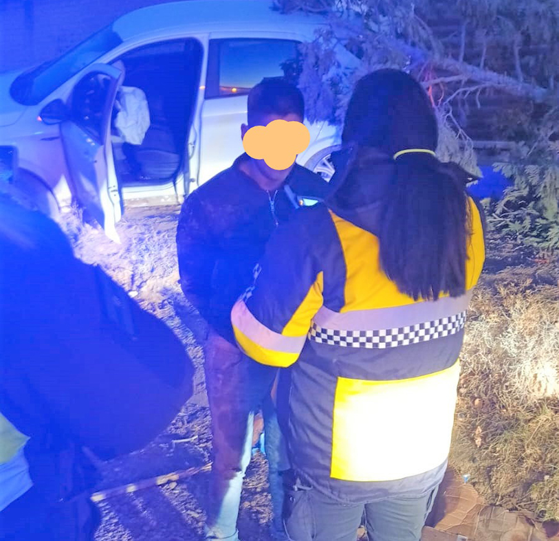 El joven fue interceptado. El test de alcoholemia arrojó 1,22g/l.