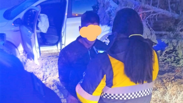 El joven fue interceptado. El test de alcoholemia arrojó 1,22g/l.