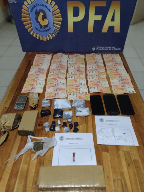 La droga incautada tiene un valor de mercado de 3.800.000 pesos.