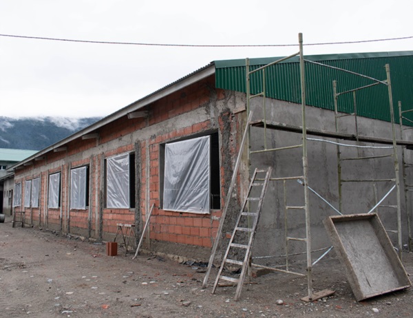 El Gobierno avanza en la ampliación del Hospital de Lago Puelo. 