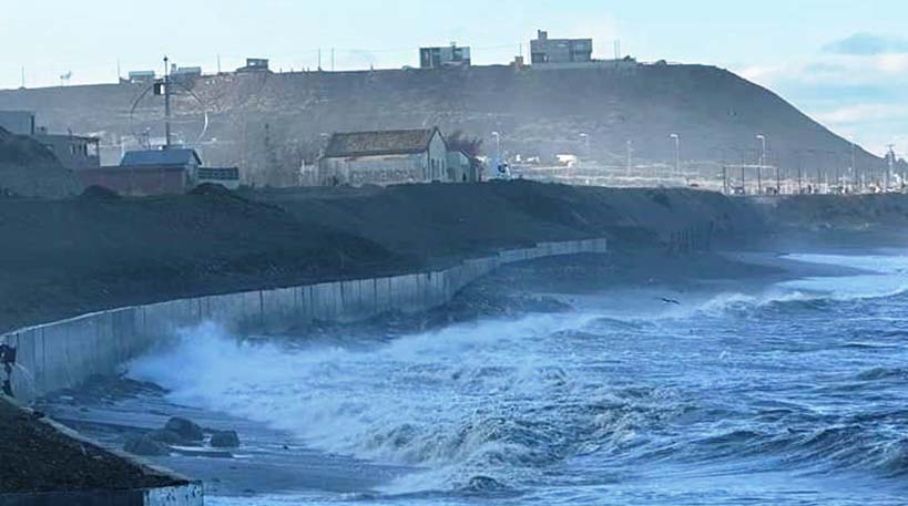 La obra de protección costera dañada, estaba próxima a finalizar.