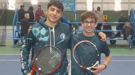 Los finalistas de 3ra Varones Lautaro Mandarino y Joaquín Toledano.