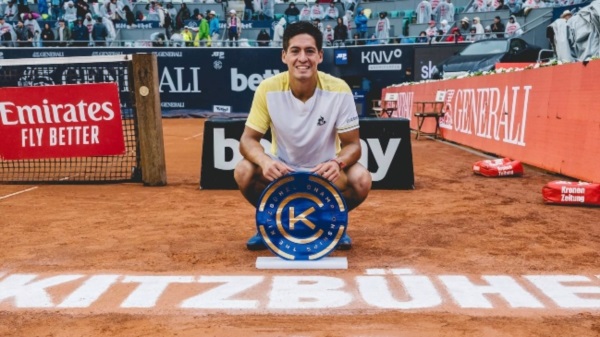 Sebastián Báez conquistó su tercer título ATP tras vencer a domicilio a Thiem en Kitzbühel.