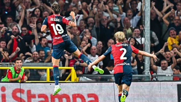 Con un festejo de Mateo Retegui, Genoa venció 4-1 a la Roma de Mourinho como local y profundizó su mal inicio.